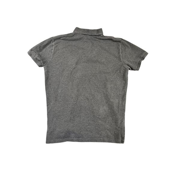 Polo Ralph Lauren Men's Gray Polo Shirt Purple Pony Logo Medium Classic Fit - Picture 2 of 9